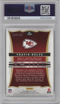 Travis Kelce from the 2013 Panini Select set graded by PSA and given an overall grade of 10.