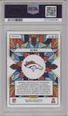 Bo Nix from the 2024 Panini Mosaic set graded by PSA and given an overall grade of 10.