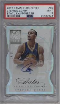 Stephen Curry  from the 2012-13 Panini Elite Series set graded by PSA and given an overall grade of 9.
