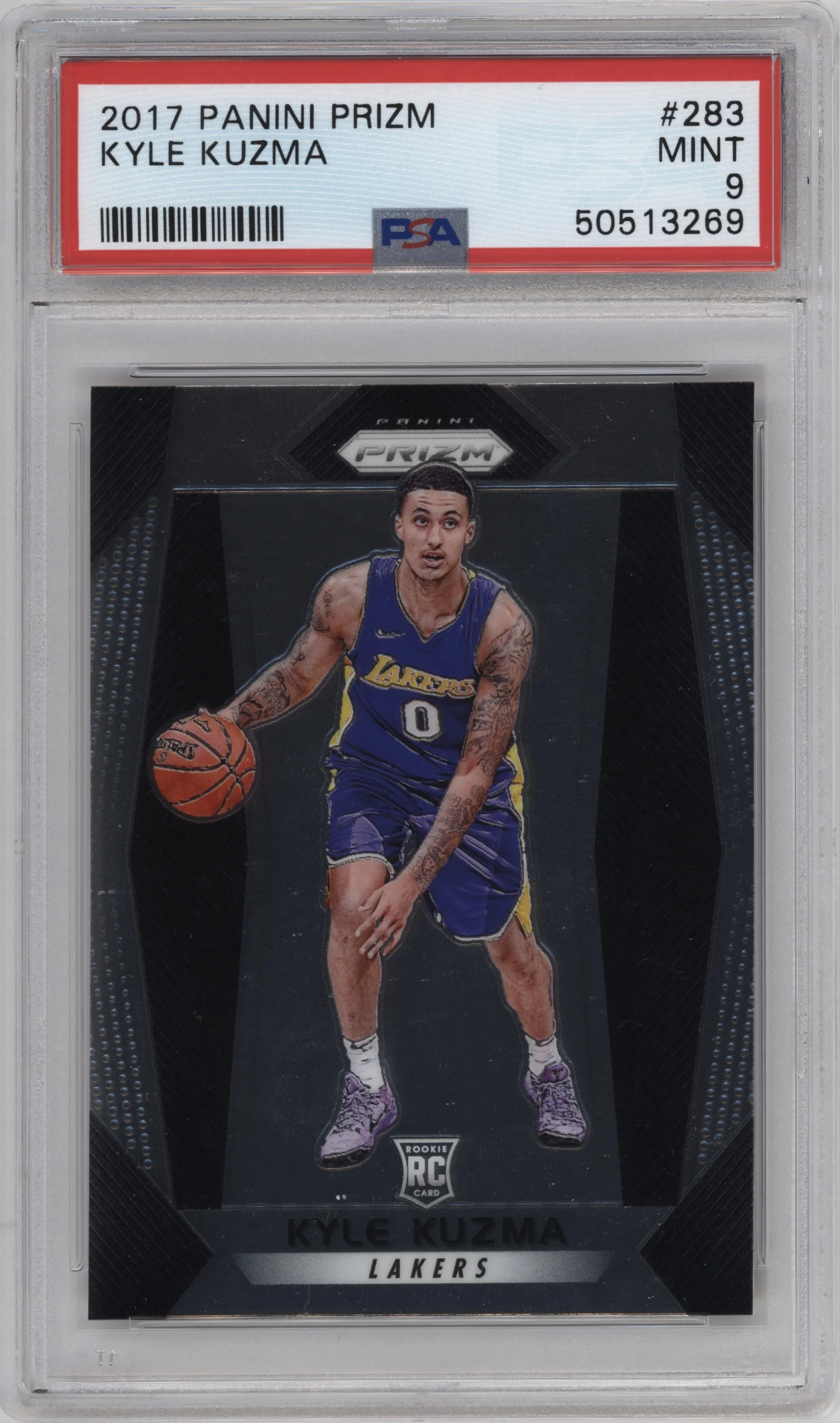 2017 Panini Prizm Kyle Kuzma PSA 9