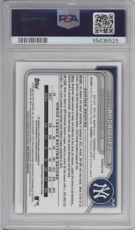 Jesus Rodriguez  from the 2024 Bowman set featuring a Refractor parallel graded by PSA and given an overall grade of 9.