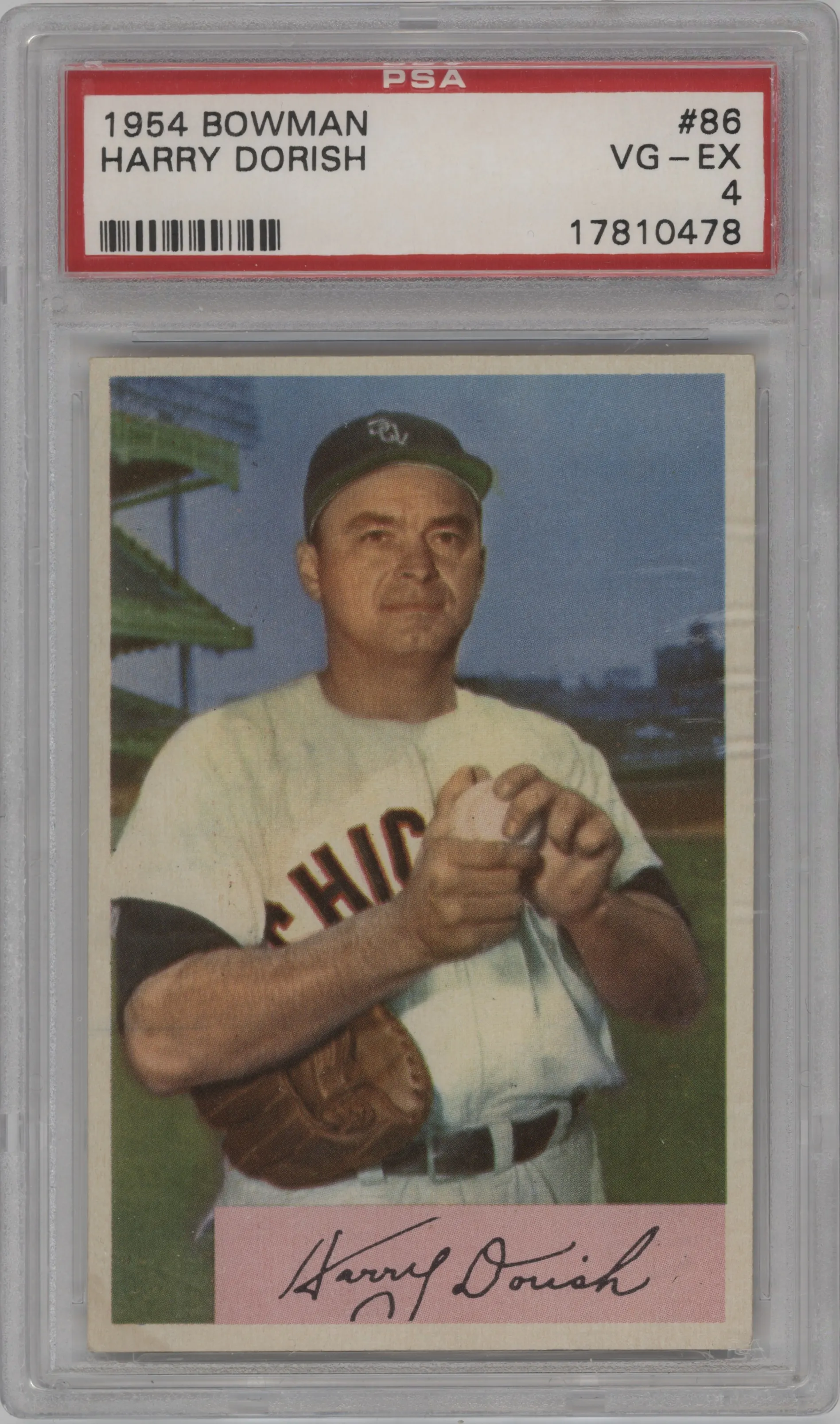 1954 Bowman Harry Dorish PSA 4