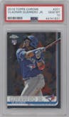 Vladimir Guerrero Jr. from the 2019 Topps Chrome set graded by PSA and given an overall grade of 10.