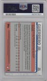 Vladimir Guerrero Jr. from the 2019 Topps Chrome set graded by PSA and given an overall grade of 10.
