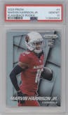 Marvin Harrison Jr. from the 2024 Panini Prizm set graded by PSA and given an overall grade of 10.