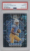 Quentin Johnston from the 2023 Panini Mosaic set featuring a  Genesis parallel graded by PSA and given an overall grade of 10.