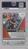 Joe Burrow from the 2020 Panini Mosaic set graded by PSA and given an overall grade of 10.