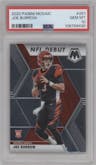 Joe Burrow from the 2020 Panini Mosaic set graded by PSA and given an overall grade of 10.