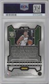 Giannis Antetokounmpo from the 2023-24 Panini Prizm set featuring a Teal Ice parallel graded by PSA and given an overall grade of 9.
