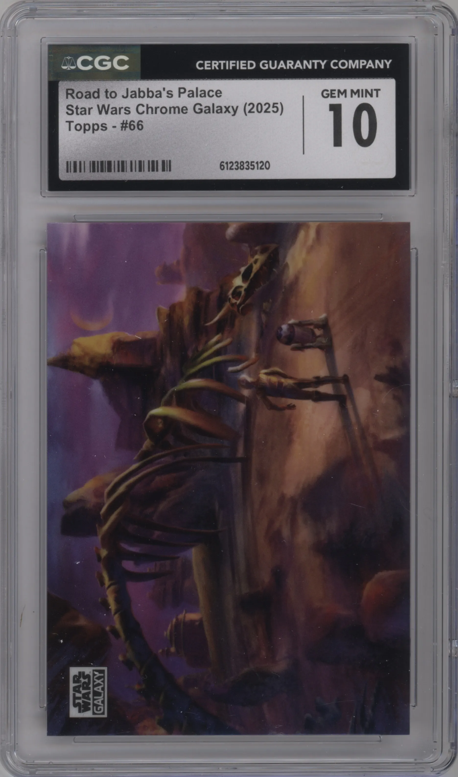 2025 Topps Chrome Star Wars Galaxy Road to Jabba’s Palace CGC 10