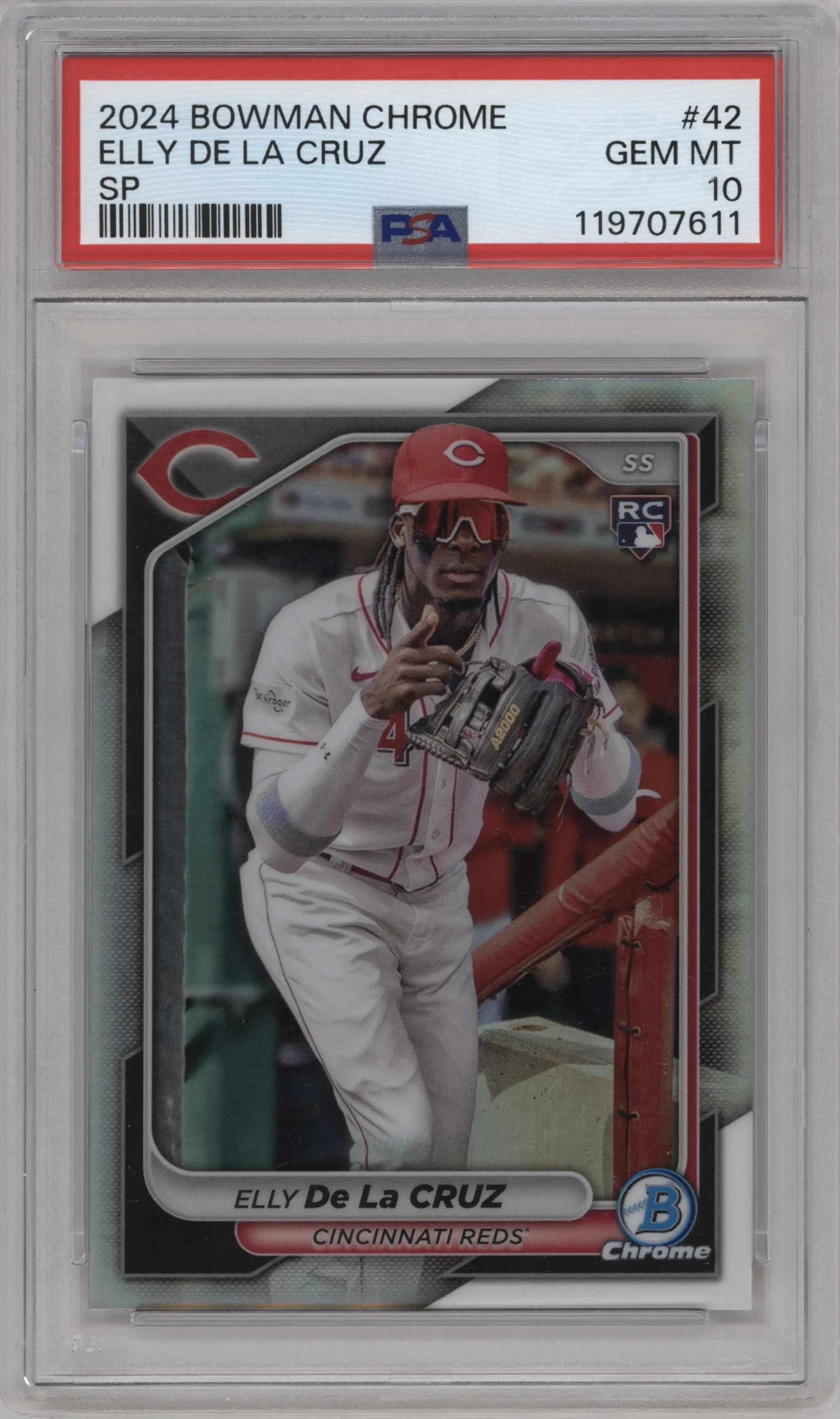 2024 Bowman Chrome Image Var. Elly De La Cruz #42 PSA 10