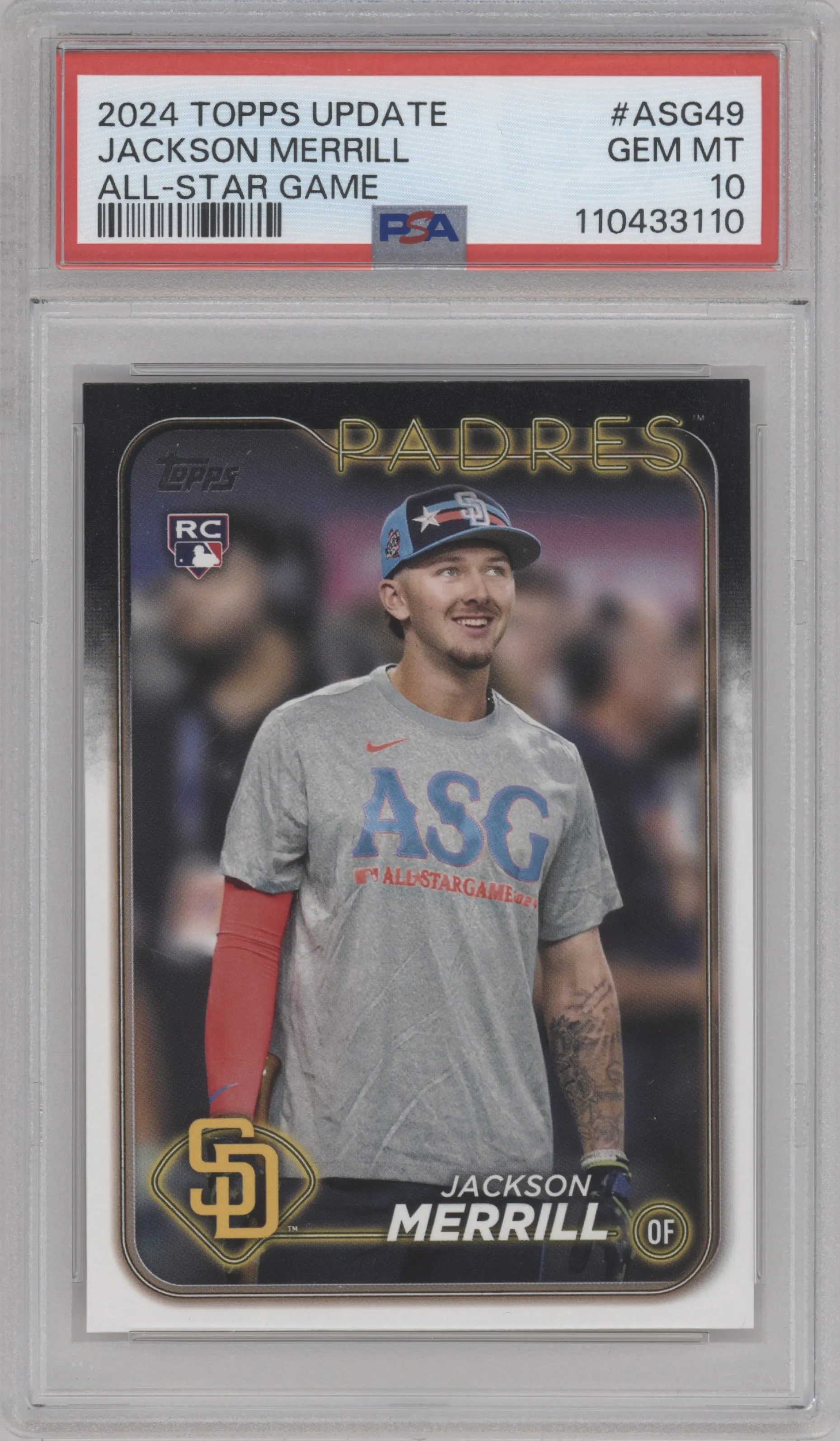 2024 Topps Update 2024 All-Star Game Jackson Merrill PSA 10