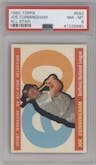 Joe Cunningham from the 1960 Topps set graded by PSA and given an overall grade of 8.