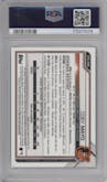 Coby Mayo from the 2021 Bowman set graded by PSA and given an overall grade of 10.