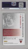 Lauri Markkanen from the 2017-18 Panini Essentials set graded by PSA and given an overall grade of 9.