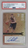 Lauri Markkanen from the 2017-18 Panini Essentials set graded by PSA and given an overall grade of 9.
