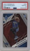 Paolo Banchero from the 2022-23 Panini Chronicles  set featuring a Red parallel graded by PSA and given an overall grade of 10.