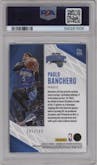 Paolo Banchero from the 2022-23 Panini Chronicles  set featuring a Red parallel graded by PSA and given an overall grade of 10.