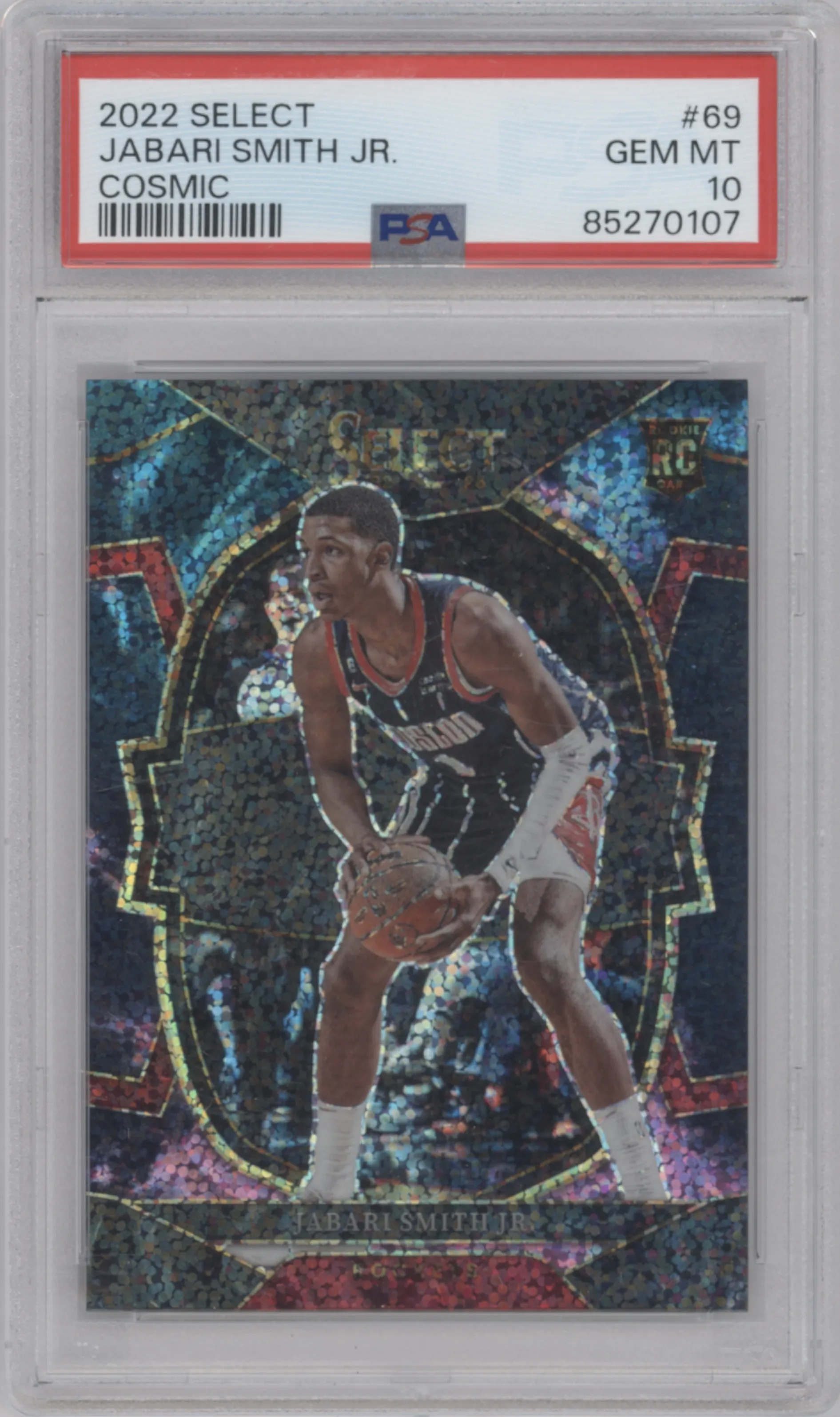 2022 Panini Select Jabari Smith Jr. Cosmic PSA 10