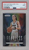 Caitlin Clark from the 2024 Panini Caitlin Clark Collection set graded by PSA and given an overall grade of 9.