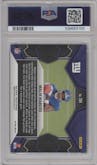 Malik Nabers from the 2024 Panini Mosaic set featuring a Red Camo parallel graded by PSA and given an overall grade of 10.