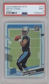 Bryce Young from the 2023 Donruss Optic set featuring a Holo parallel graded by PSA and given an overall grade of 9.