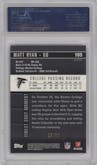 Matt Ryan from the 2008 Topps Finest set featuring a Blue Xfractor parallel graded by PSA and given an overall grade of 10.