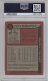 Pete Maravich from the 1979-80 Topps set graded by PSA and given an overall grade of 9.
