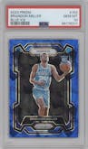 Brandon Miller from the 2023-24 Panini Prizm set featuring a Blue Ice parallel graded by PSA and given an overall grade of 10.
