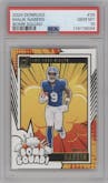 Malik Nabers from the 2024 Donruss set graded by PSA and given an overall grade of 10.