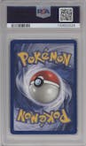 Blastoise from the 1999 Pokemon set graded by PSA and given an overall grade of 5.