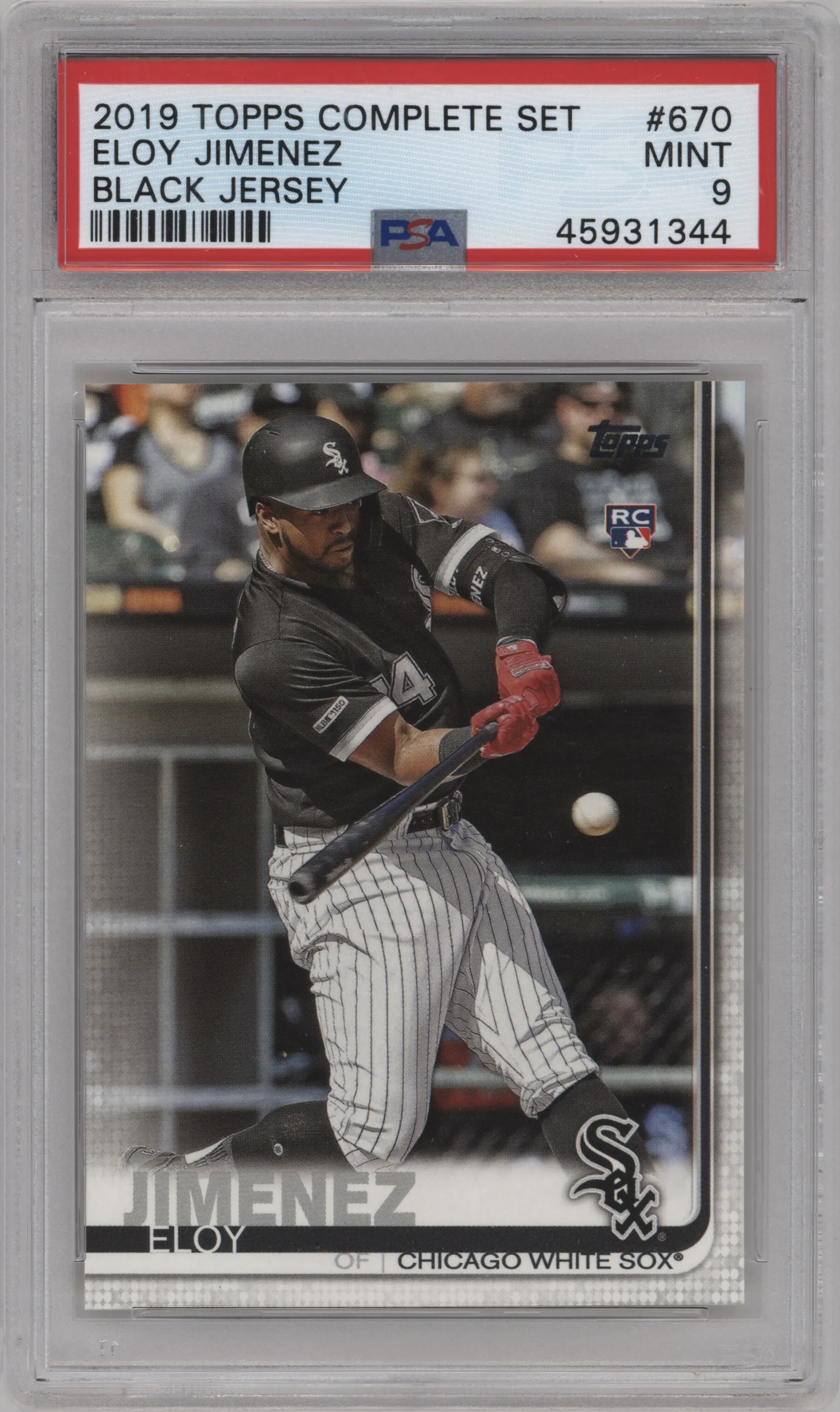 2019 Topps Complete Set Rke.Img.Variation Eloy Jimenez PSA 9