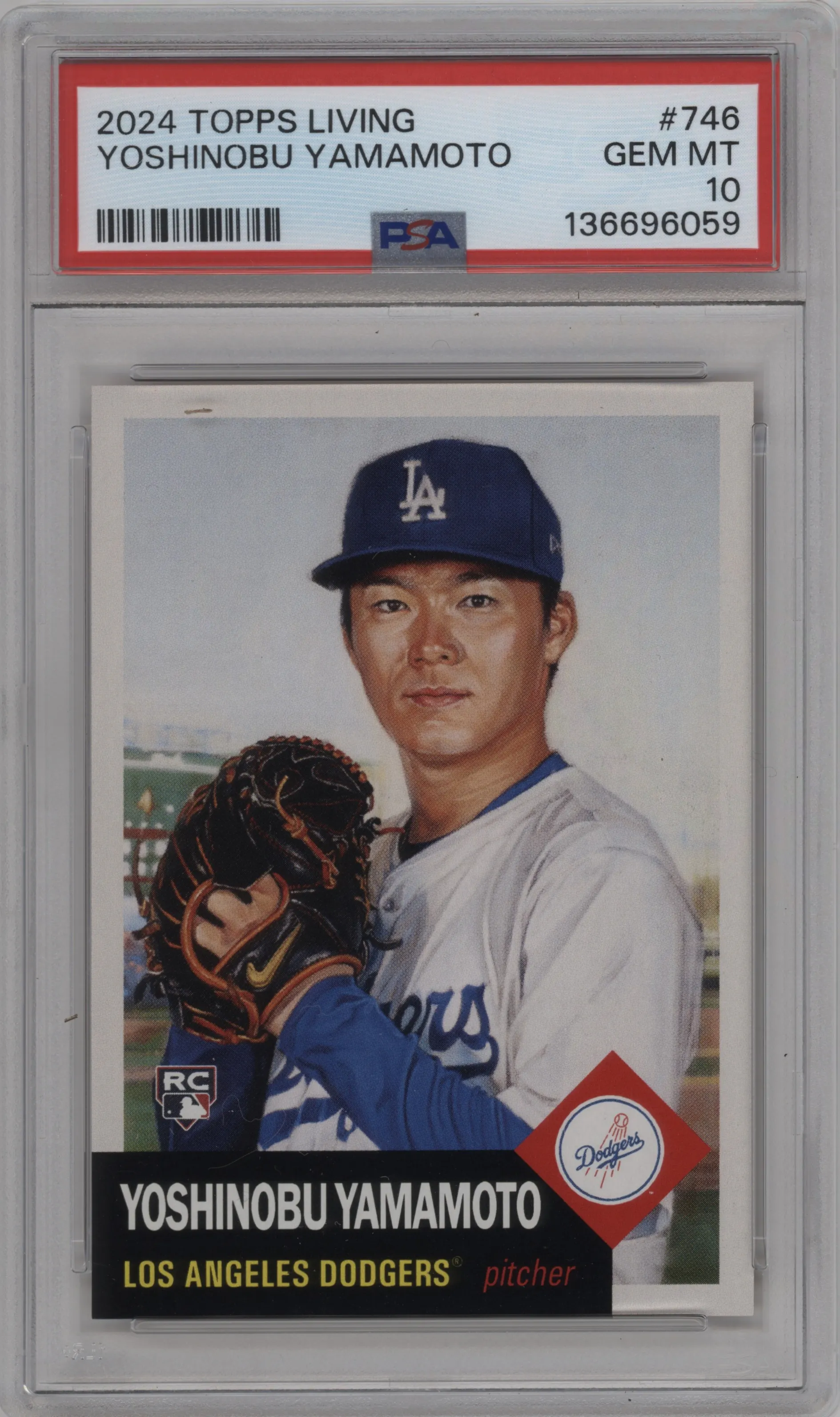 2018 Ultimate Topps Living Set 2024 Yoshinobu Yamamoto PSA 10
