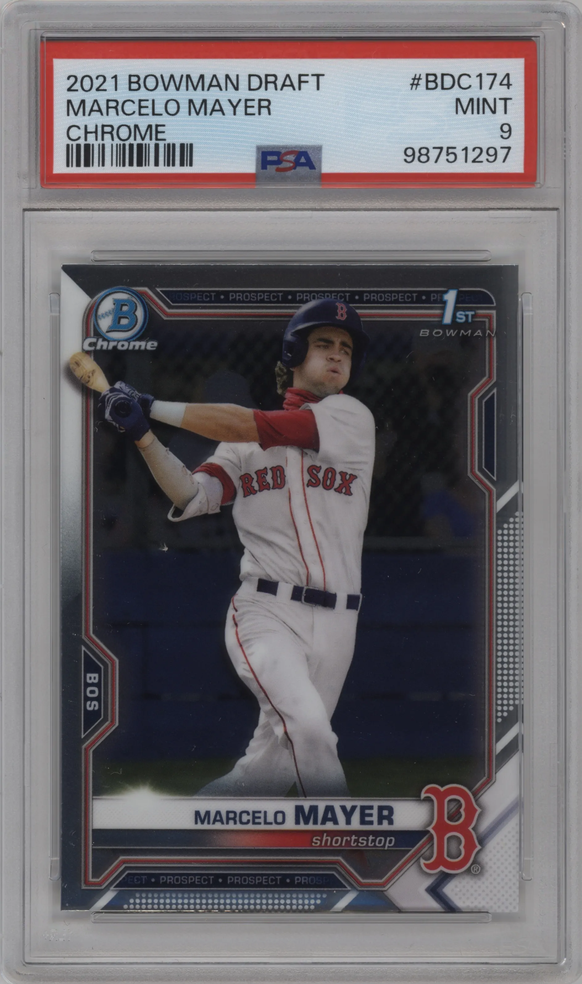 2021 Bowman Draft Chrome Marcelo Mayer PSA 9