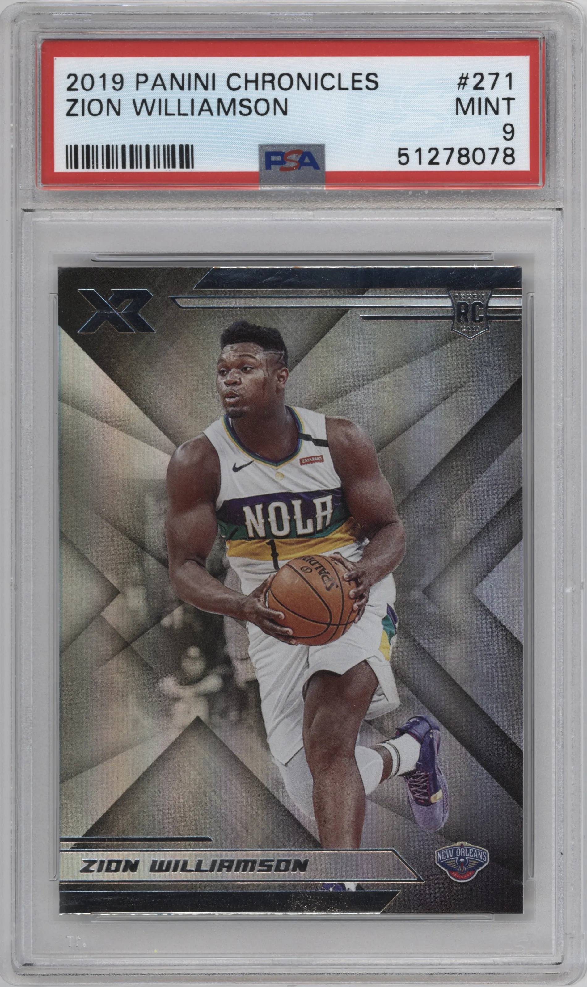 2019 Panini Chronicles XR Zion Williamson #271 PSA 9