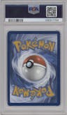 Eevee from the 2025 Pokemon SV set featuring a Master Ball parallel graded by PSA and given an overall grade of 10.