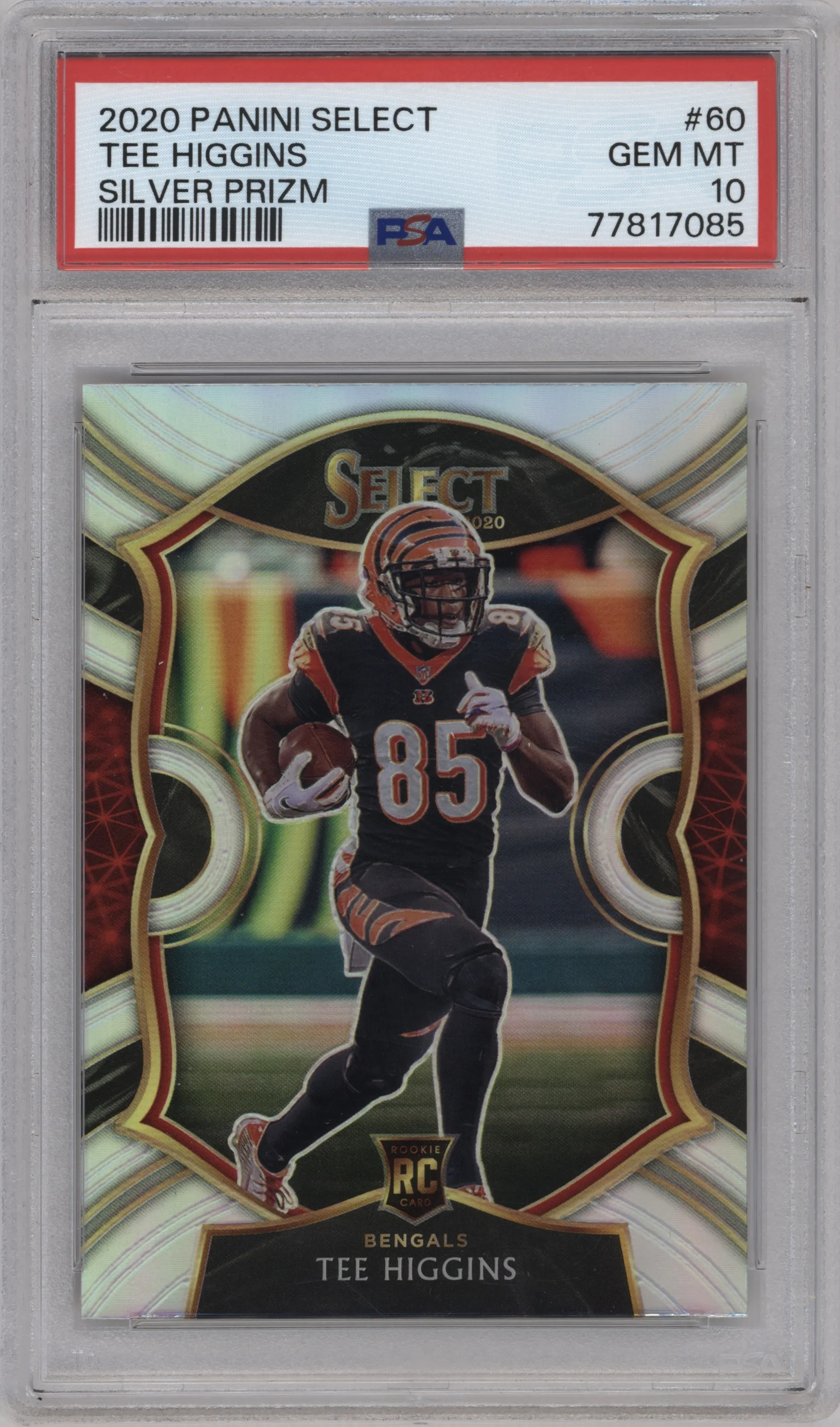 2020 Panini Select Tee Higgins Silver Prizm #60 PSA 10