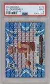 Jayden Daniels from the 2024 Panini Mosaic set featuring a Reactive Blue parallel graded by PSA and given an overall grade of 9.