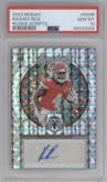 Rashee Rice from the 2023 Panini Mosaic set graded by PSA and given an overall grade of 10.