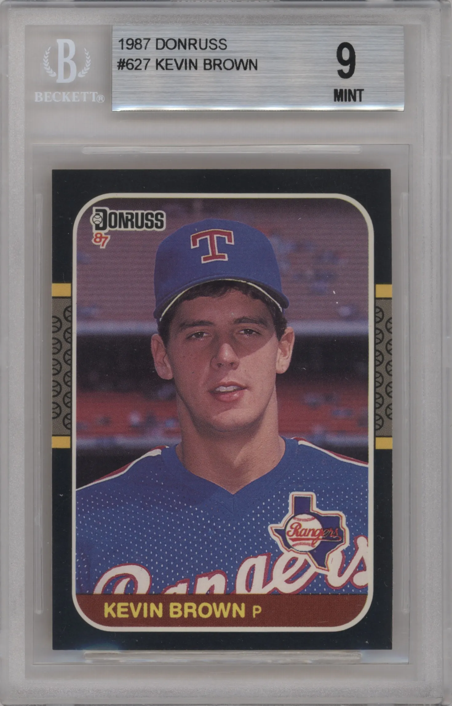 1987 Donruss Kevin Brown BGS 9