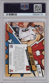 Joe Burrow from the 2024 Panini Absolute set graded by PSA and given an overall grade of 9.