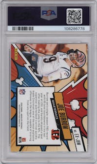 Joe Burrow from the 2024 Panini Absolute set graded by PSA and given an overall grade of 9.
