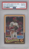 Elly De La Cruz from the 2024 Topps Heritage Mini set graded by PSA and given an overall grade of 8.