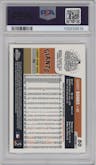 Barry Bonds from the 2006 Topps Chrome set featuring a  X-Fractor parallel graded by PSA and given an overall grade of 9.