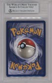 Charizard from the 1999 Pokemon set graded by Beckett and given an overall grade of 8.5.