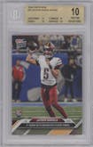 Jayden Daniels from the 2024 Topps Now set graded by Beckett and given an overall grade of 10.