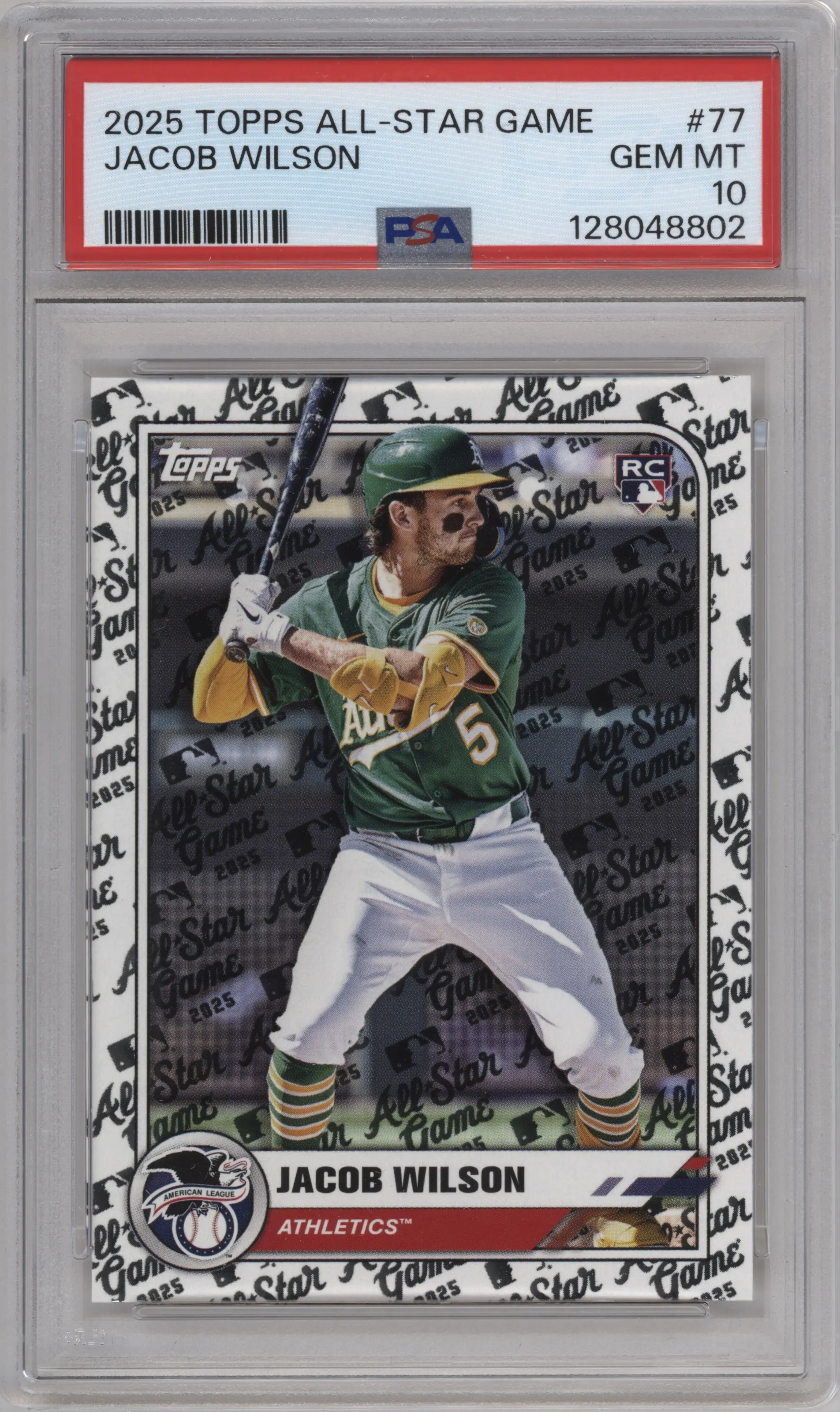 2025 Topps All Star Game Jacob Wilson #77 PSA 10