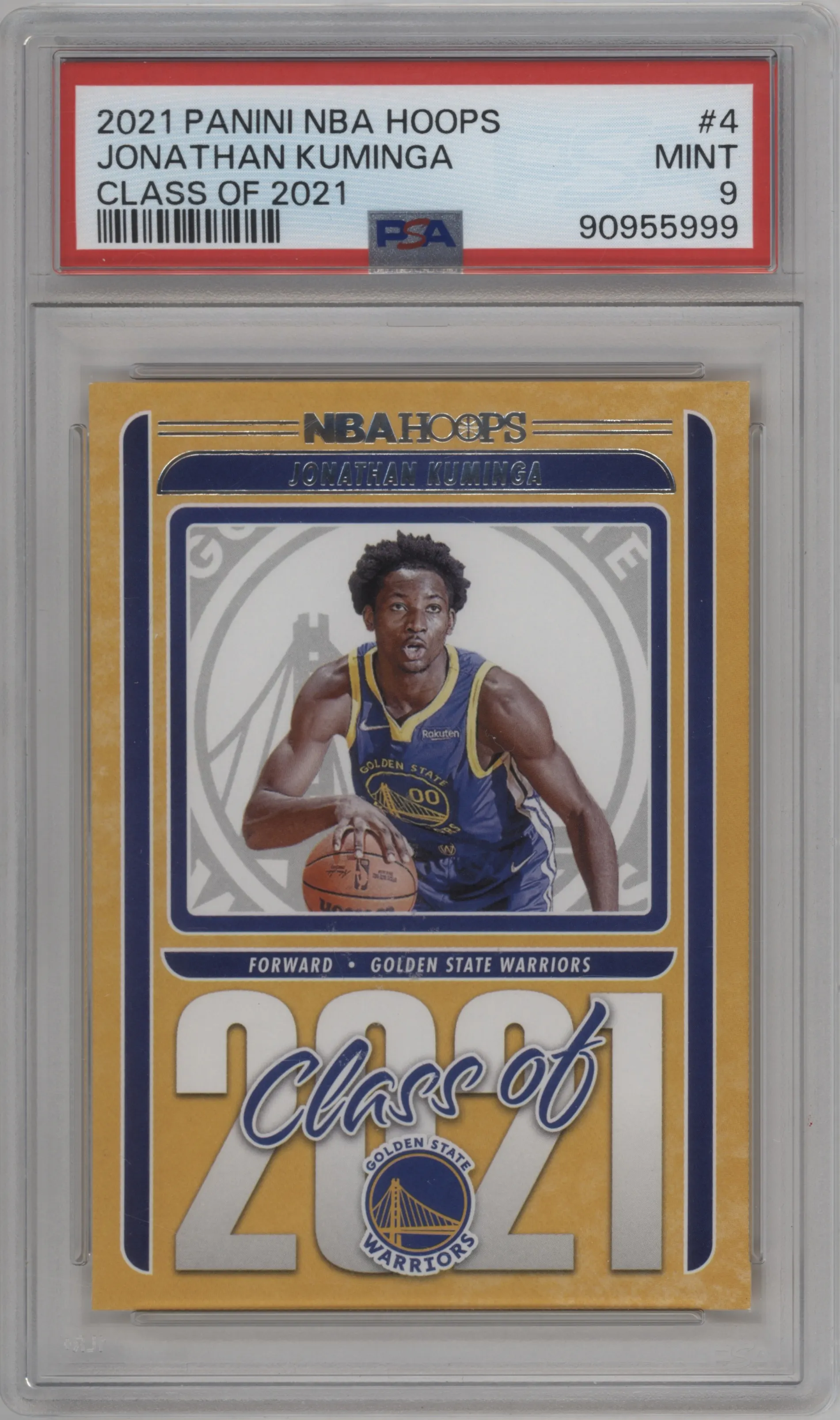 2021 Panini NBA Hoops Class of 2021 Jonathan Kuminga PSA 9