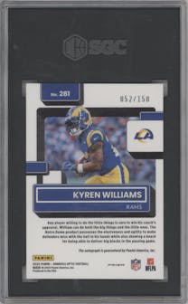 Kyren Williams from the 2022 Panini Donruss Optic set graded by SGC and given an overall grade of 10.