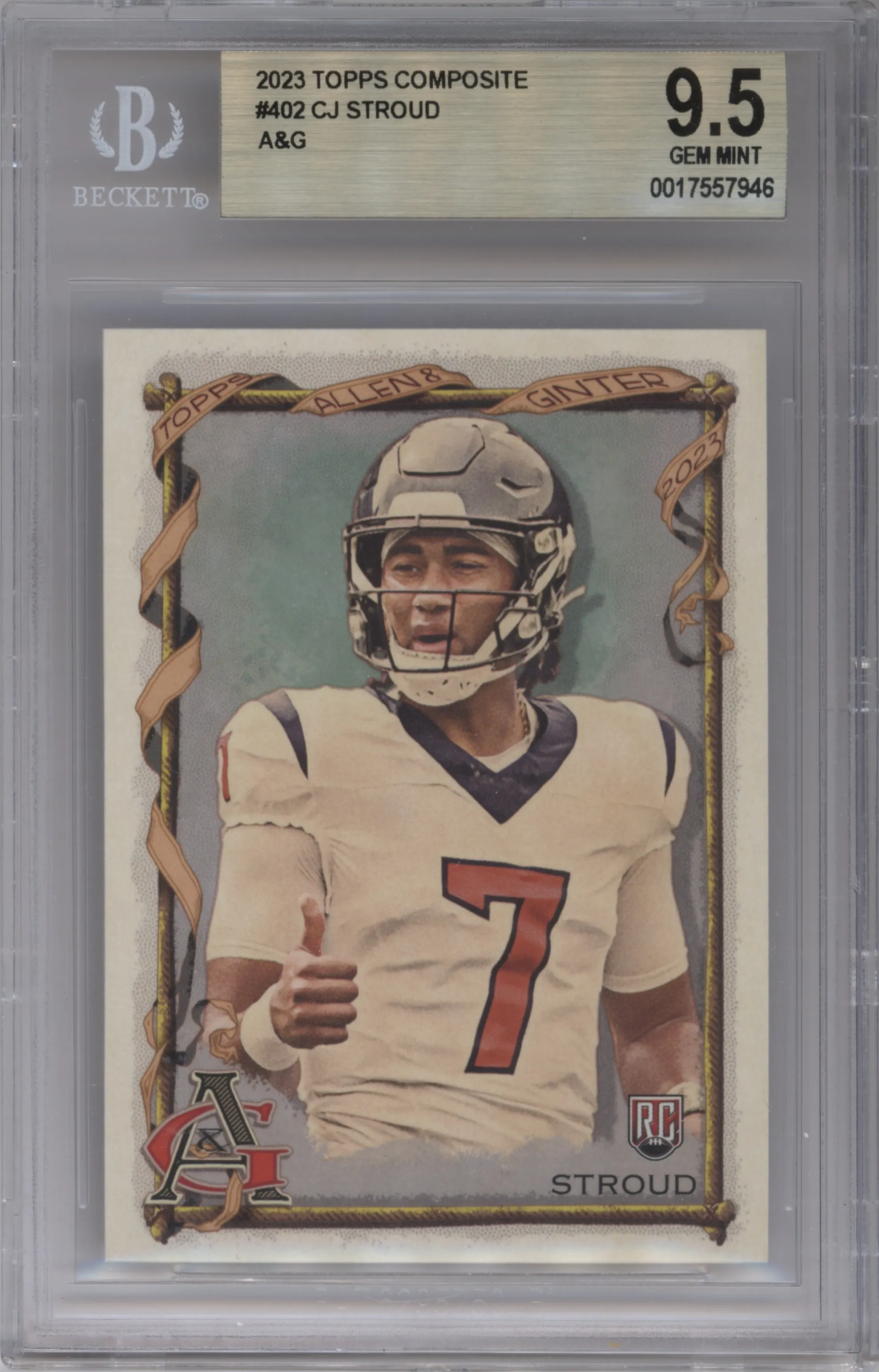 2023 Topps Composite Allen & Ginter CJ Stroud #402 BGS 9.5